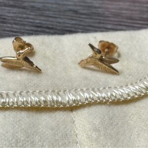 James Avery 14k Gold Hummingbird Stud Earrings